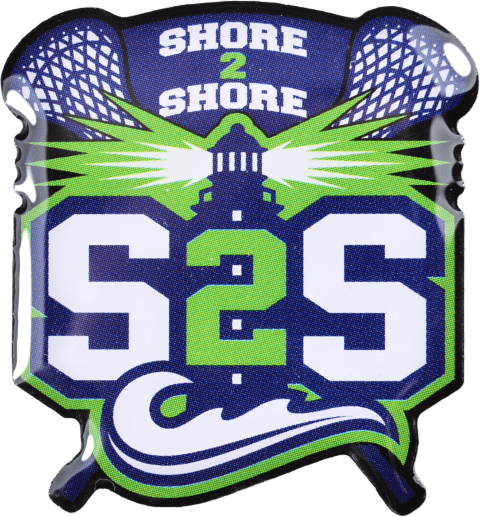 Custom Shore 2 Shore Photoscreen Lacrosse Trading Pin